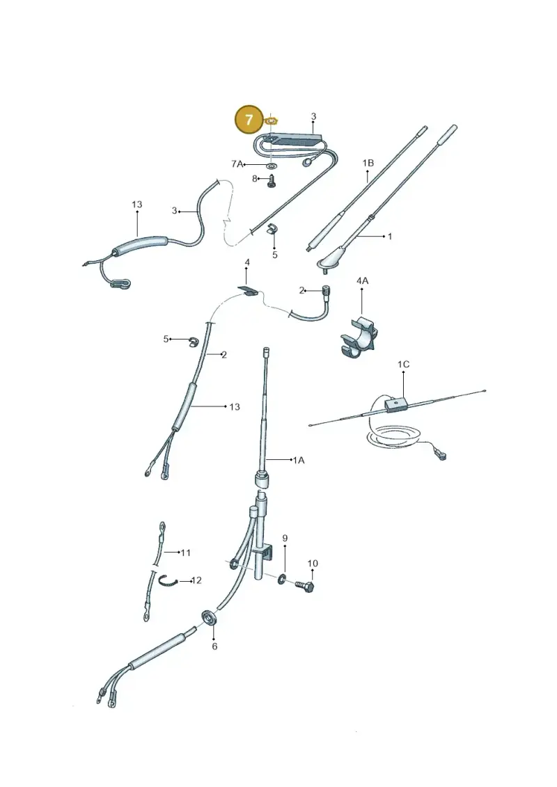 N0121301 — Volkswagen FOX                  M.05> (2005-) diagram 303035400, position 7