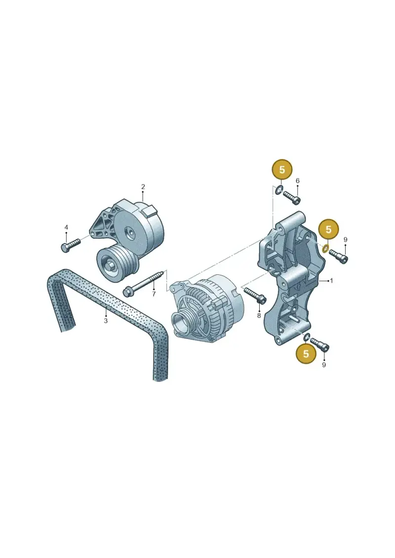 N0122093 — Volkswagen TRANSPORTER/4MOTION    06 (2005-2006) diagram 121903700, position 5