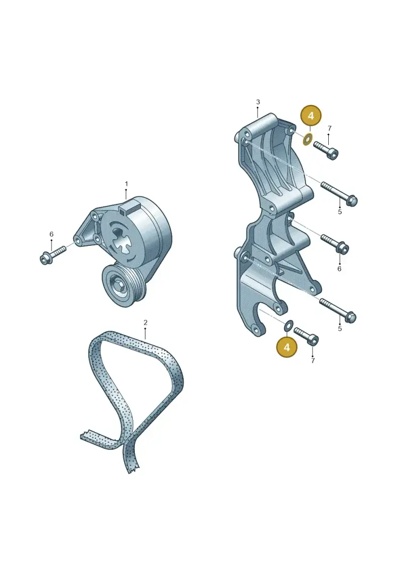 N0122093 — Volkswagen Jetta/Wagon (2002-2006) diagram 203903500, position 4