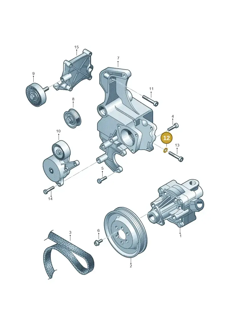 N0122093 — Volkswagen PASSAT/4MOTION/W8 (2002-2005) diagram 404145300, position 12