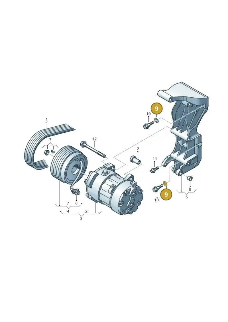 N0122093 — Volkswagen TRANSPORTER/4MOTION    07 (2006-2007) diagram 410260050, position 9
