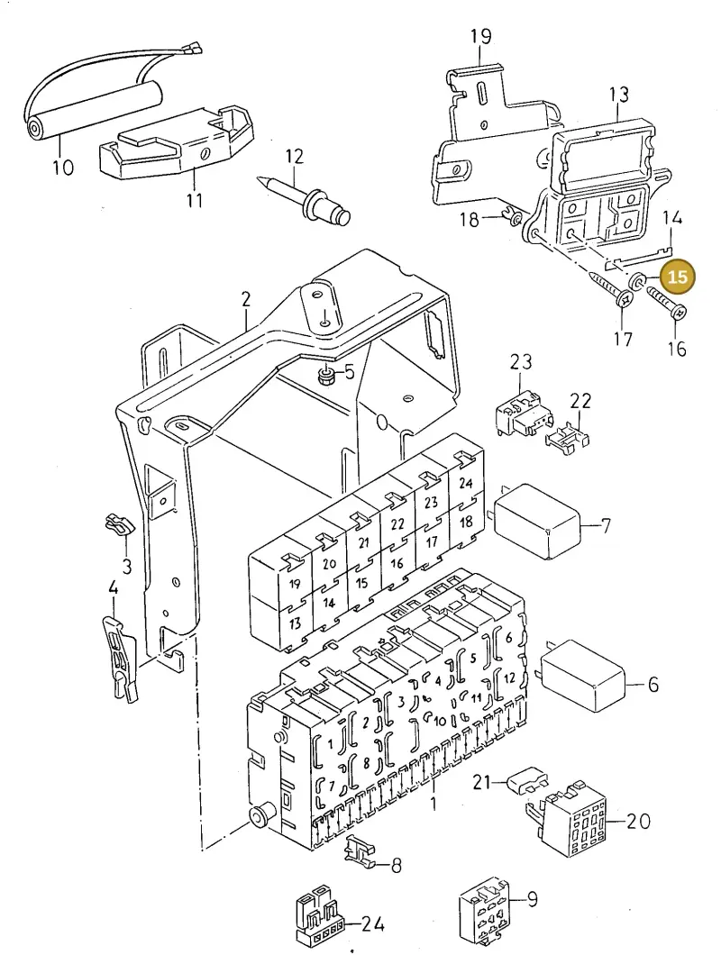 N0122253 — SEAT TOLEDO        SEAT MOD.97>99 (1996-1999) diagram 130937250, position 15