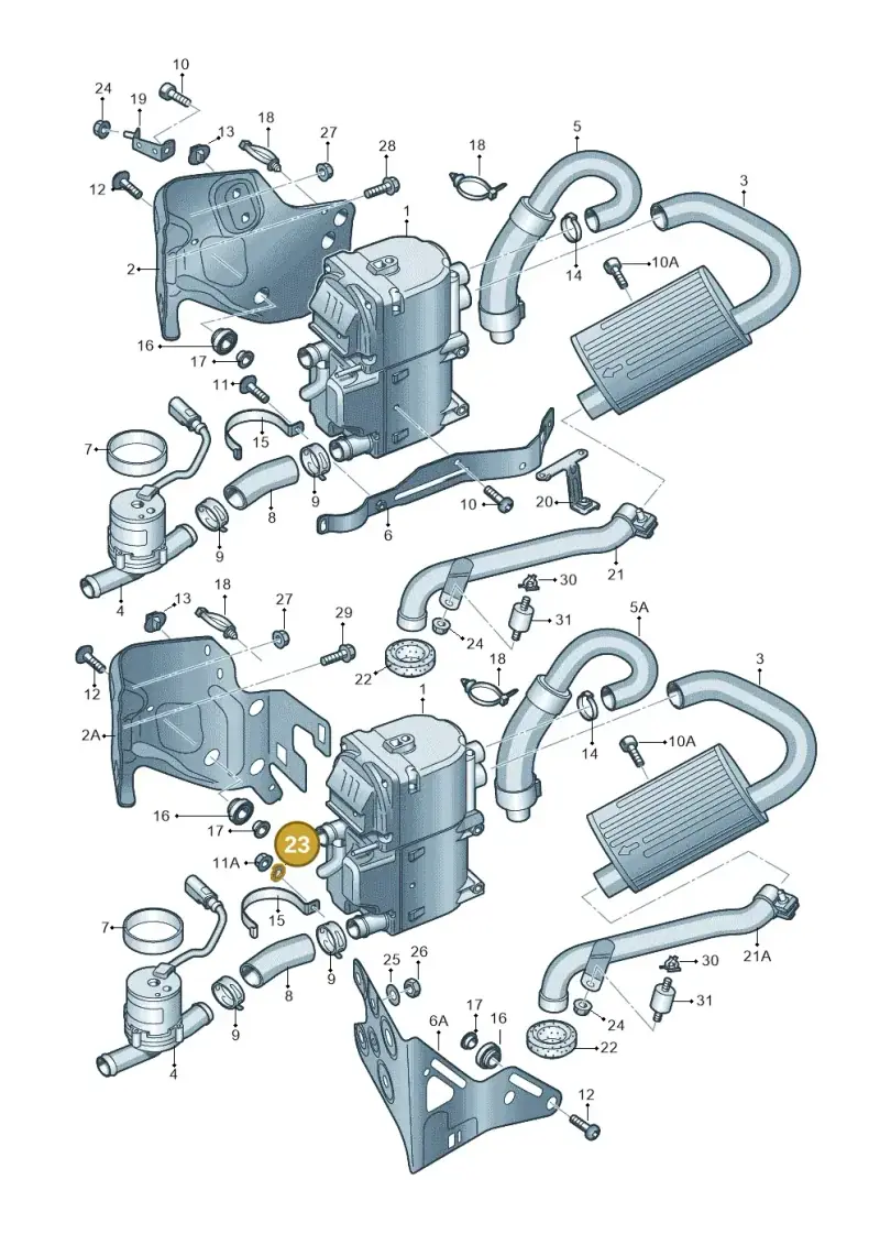 N0122253 — Audi Q5 qu. 2.0 TDI (2008-2012) diagram 620819160, position 23
