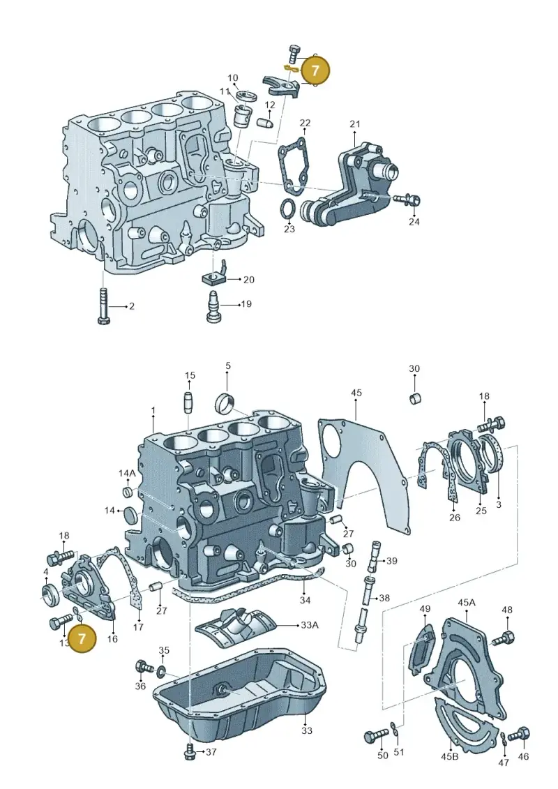 N01224110 — Volkswagen GOLF CABRIO (2002-2002) diagram 121103100, position 7