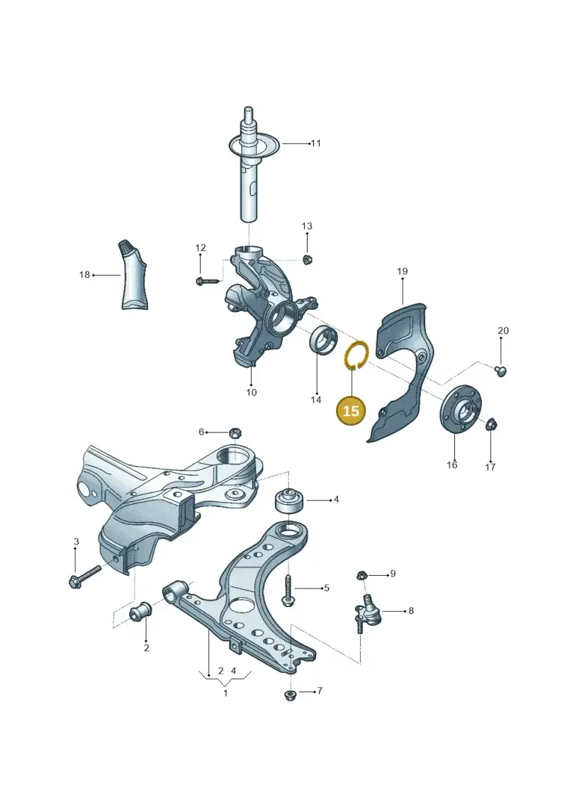 N0122951 — Volkswagen Voyage (2016-2023) diagram 565407000, position 15
