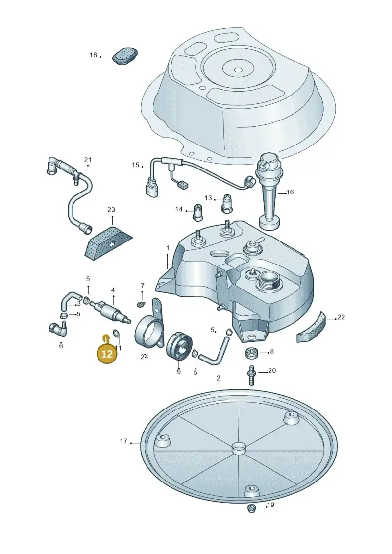 N0123276 — Volkswagen PASSAT/4MOTION/W8 (2002-2005) diagram 404201180, position 12