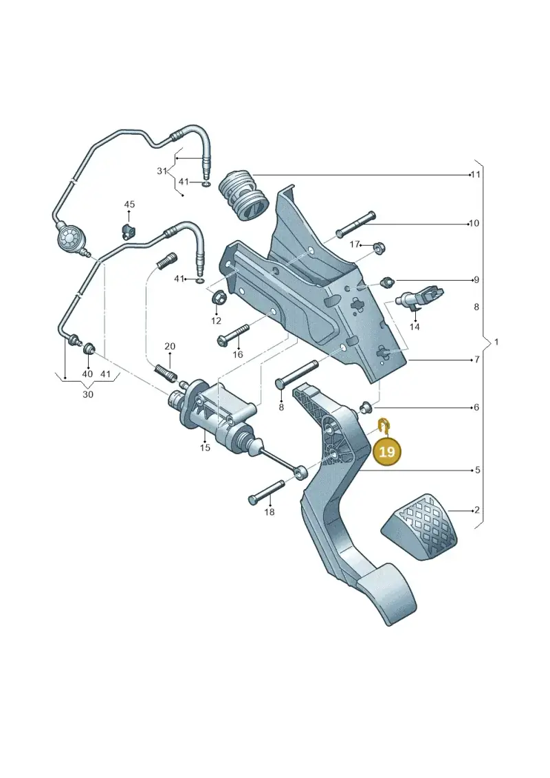N0123276 — Volkswagen Amarok twin cab (2012-2016) diagram 683721250, position 19