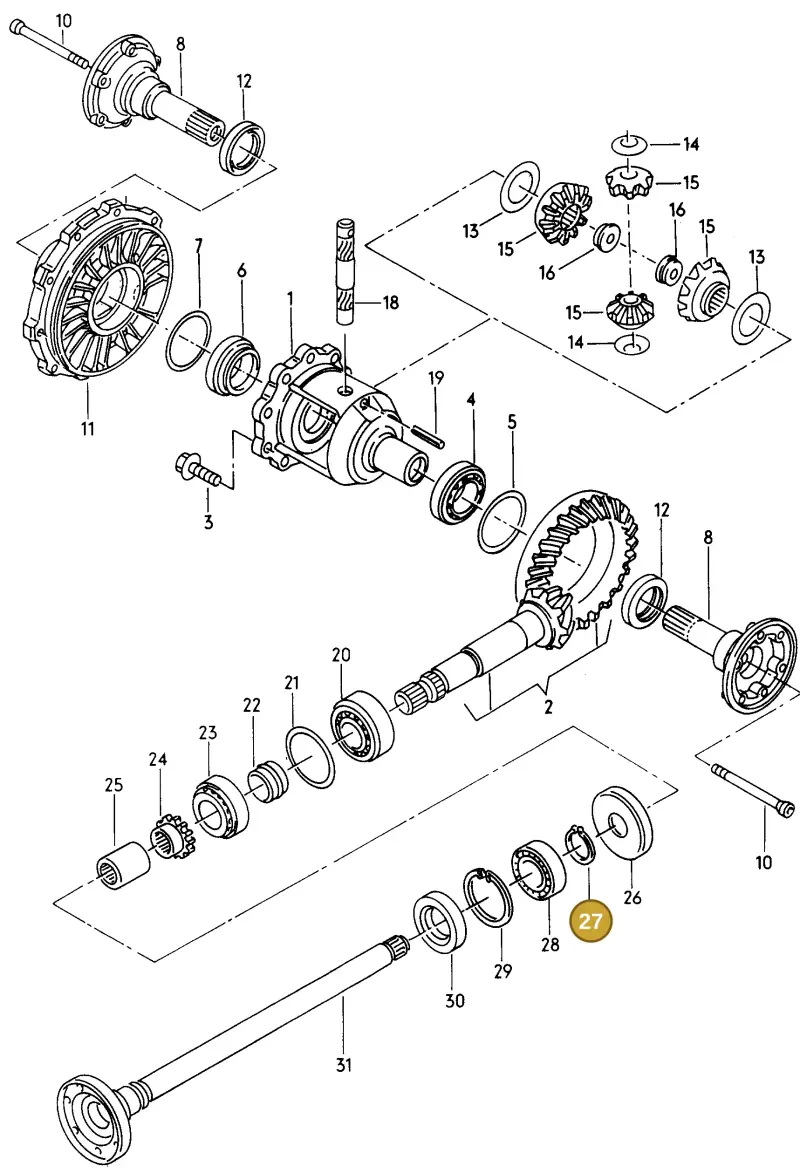 N0123751 — Audi A4/Av.qu.F8D-W-> (1997-1998) diagram 157525300, position 27