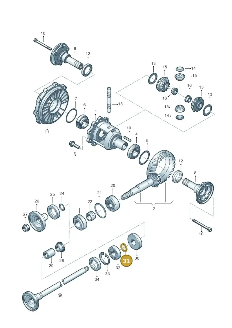 N0123751 — Audi RS4 AV. QU. (2000-2001) diagram 195525300, position 31