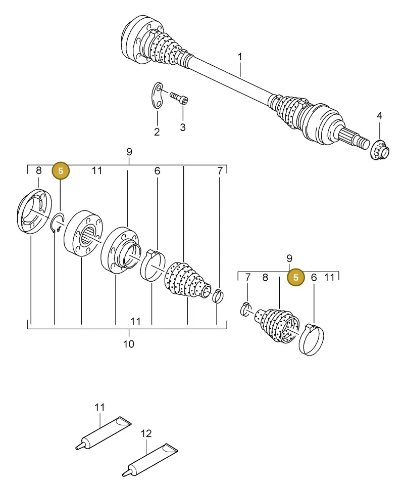 N0123751 — Porsche Cayenne (2007-2010) diagram p31501010, position 5