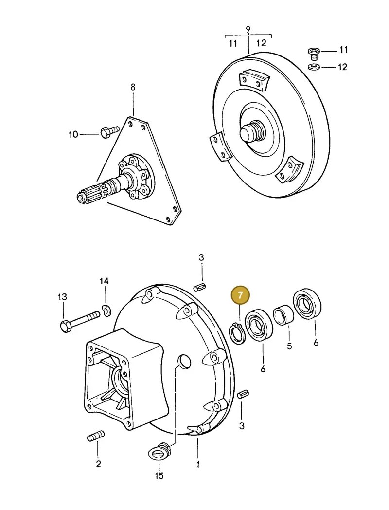 N0123801 — Porsche GT Coupe (1986-1991) diagram p11307010, position 7