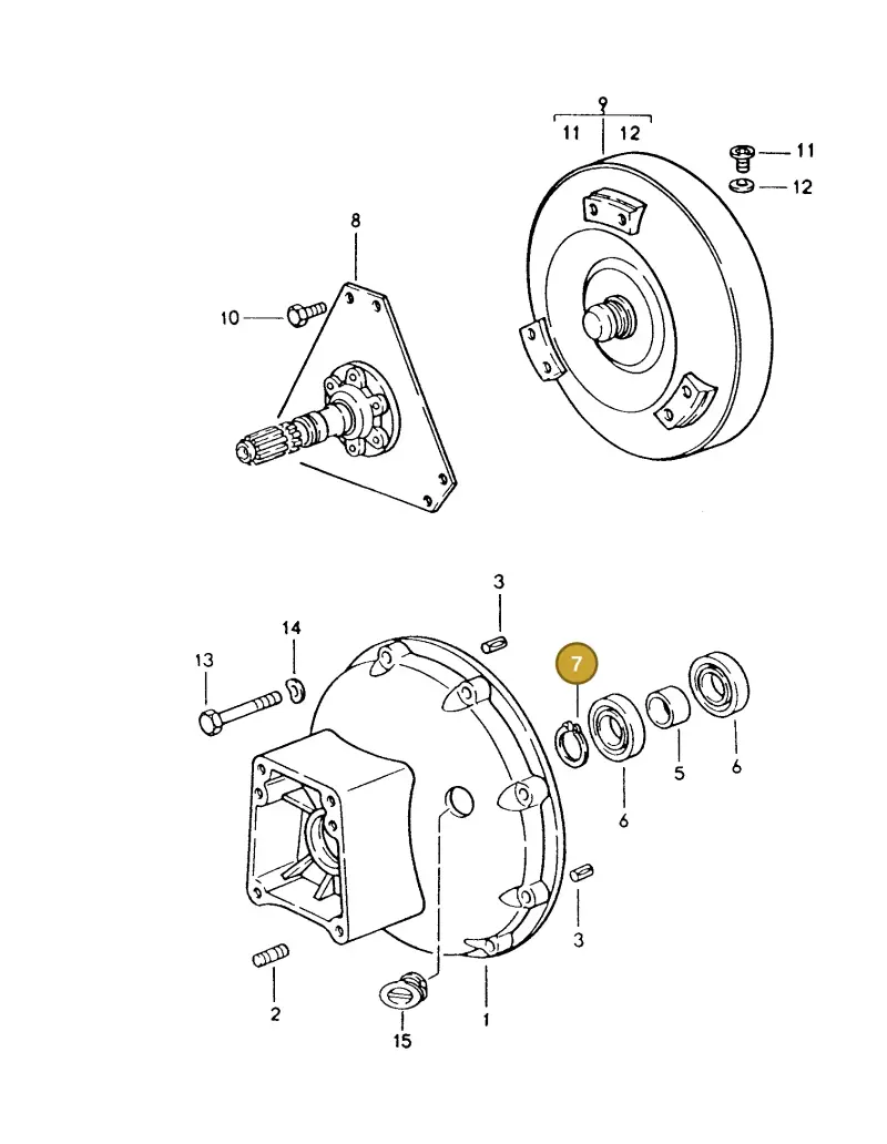 N0123801 — Porsche GTS Coupe (1991-1995) diagram p16330000, position 7