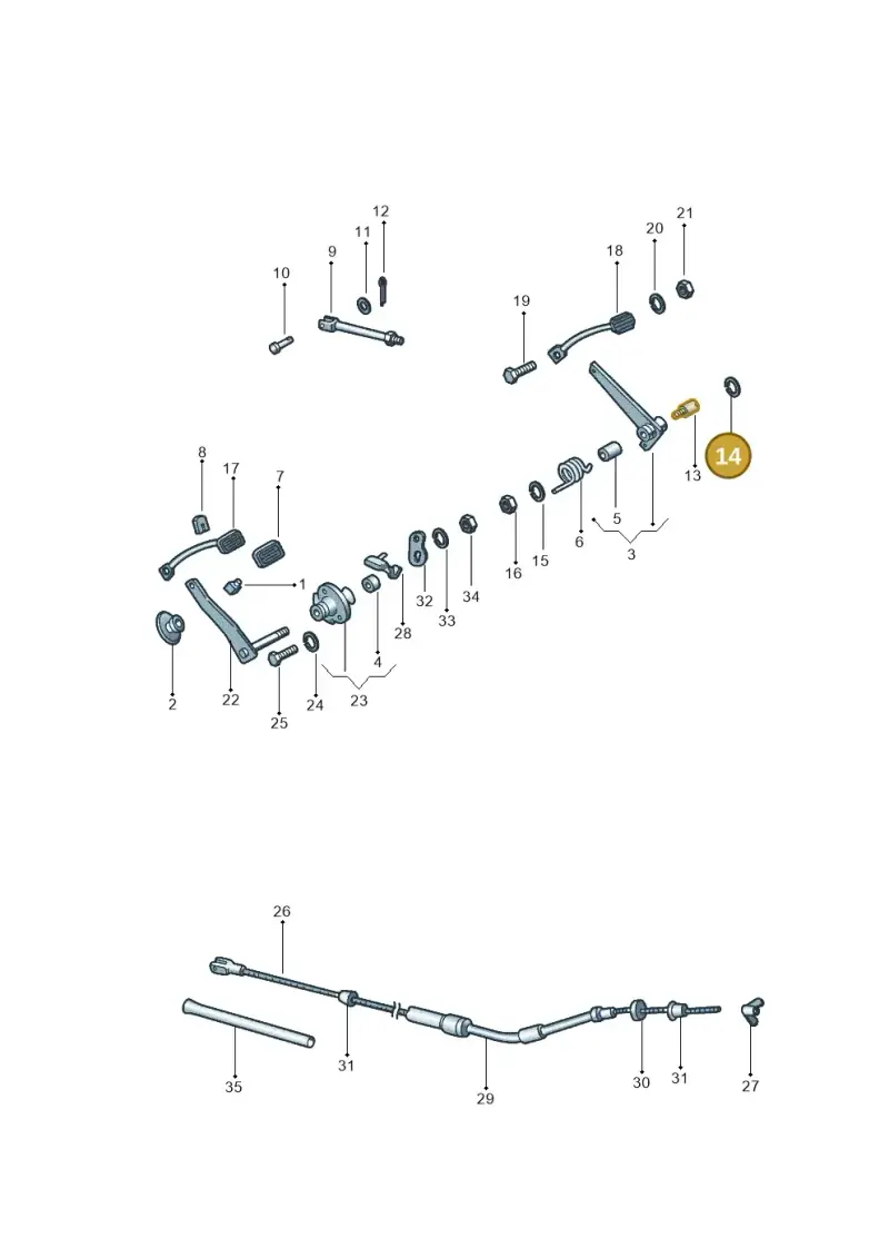 N0124161 — Volkswagen Kombi (2011-) diagram 308721200, position 14