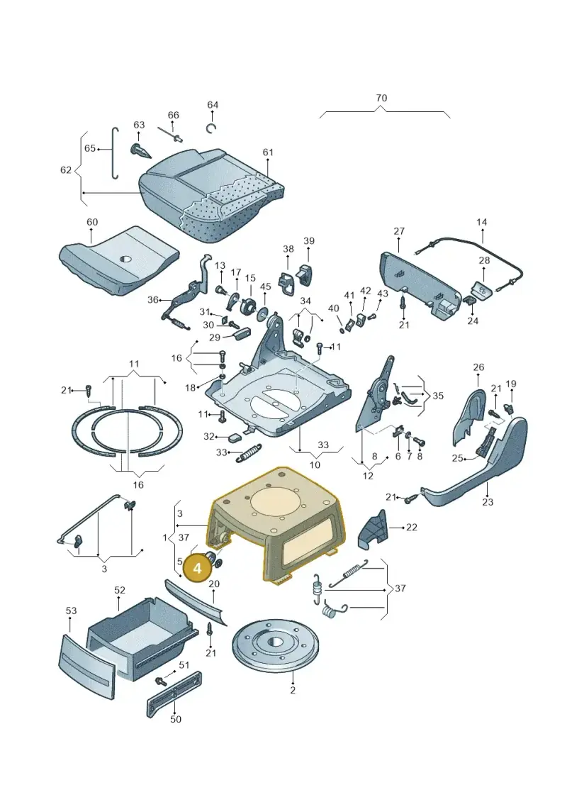 N0124161 — Volkswagen Transp. caravelle (2011-2015) diagram 410883300, position 4
