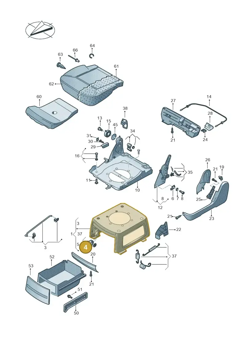 N0124161 — Volkswagen Transport. multivan (2019-2024) diagram 861883040, position 4