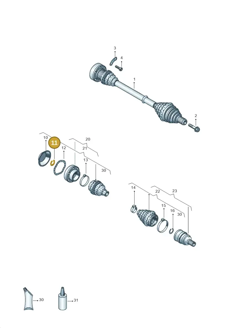 N0124251 — Volkswagen Sharan (2008-2010) diagram 653407200, position 11