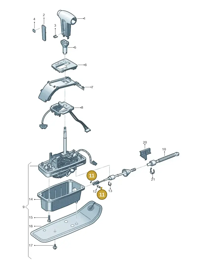 N0124346 — Volkswagen Phaeton 4motion (2010-2016) diagram 258713150, position 11