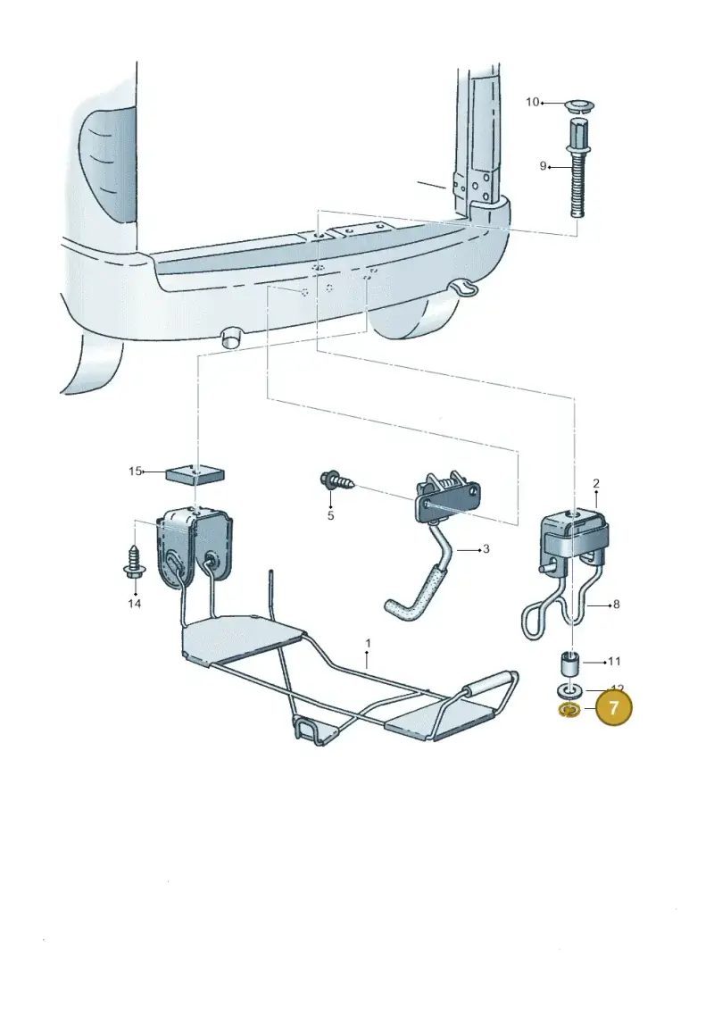N0124373 — Volkswagen CADDY-KOMBI/KASTENW.   06> (2005-) diagram 173012100, position 7