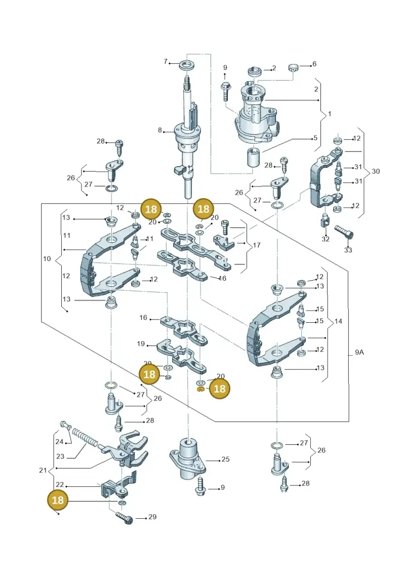 N0124373 — Volkswagen GOLF/VAR./4MOT. A4     02 (2001-2002) diagram 194311970, position 18