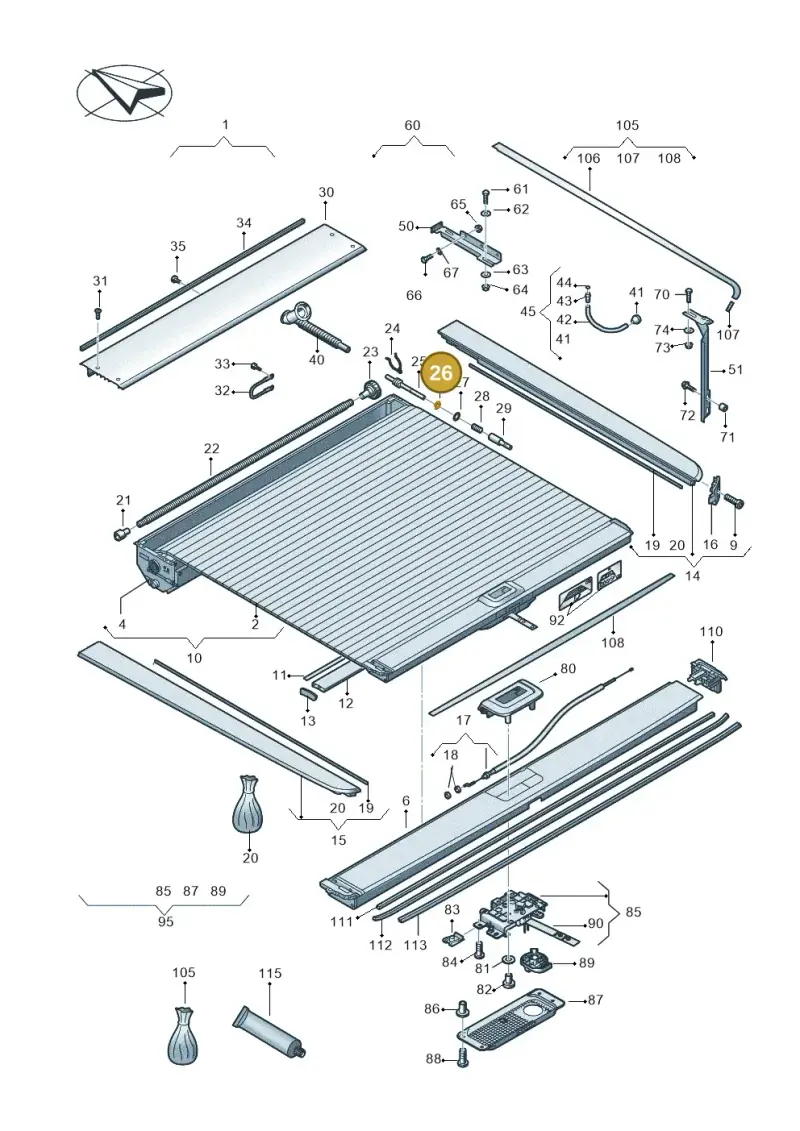 N0124375 — Volkswagen Amarok twin cab (2022-) diagram 894860090, position 26