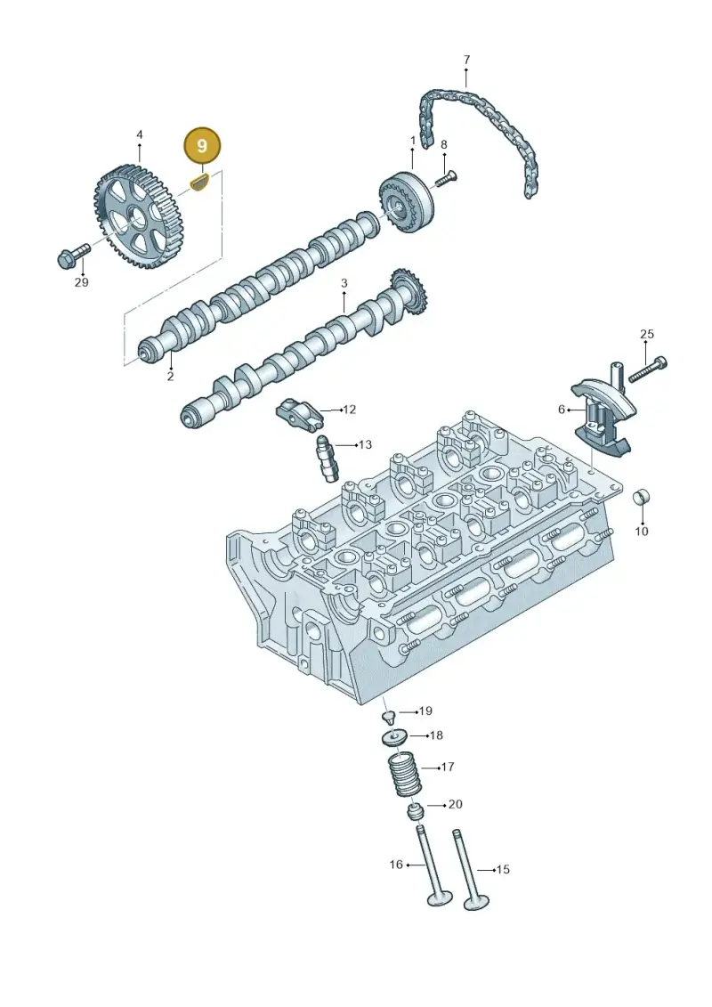 N0127082 — SEAT Exeo ST Reference (2008-2011) diagram 454109150, position 9