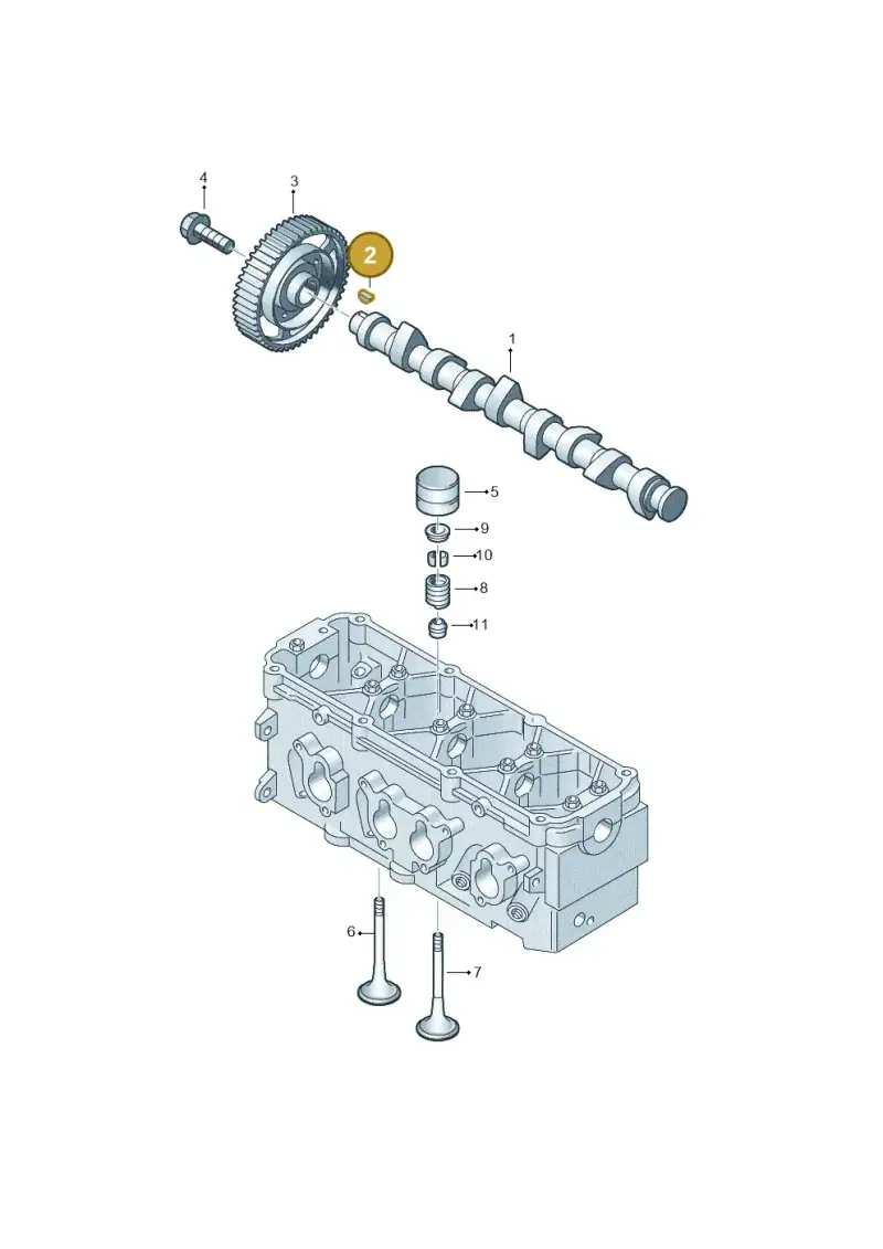 N0127082 — Volkswagen Caddy Maxi Kombi (2010-2015) diagram 477109250, position 2