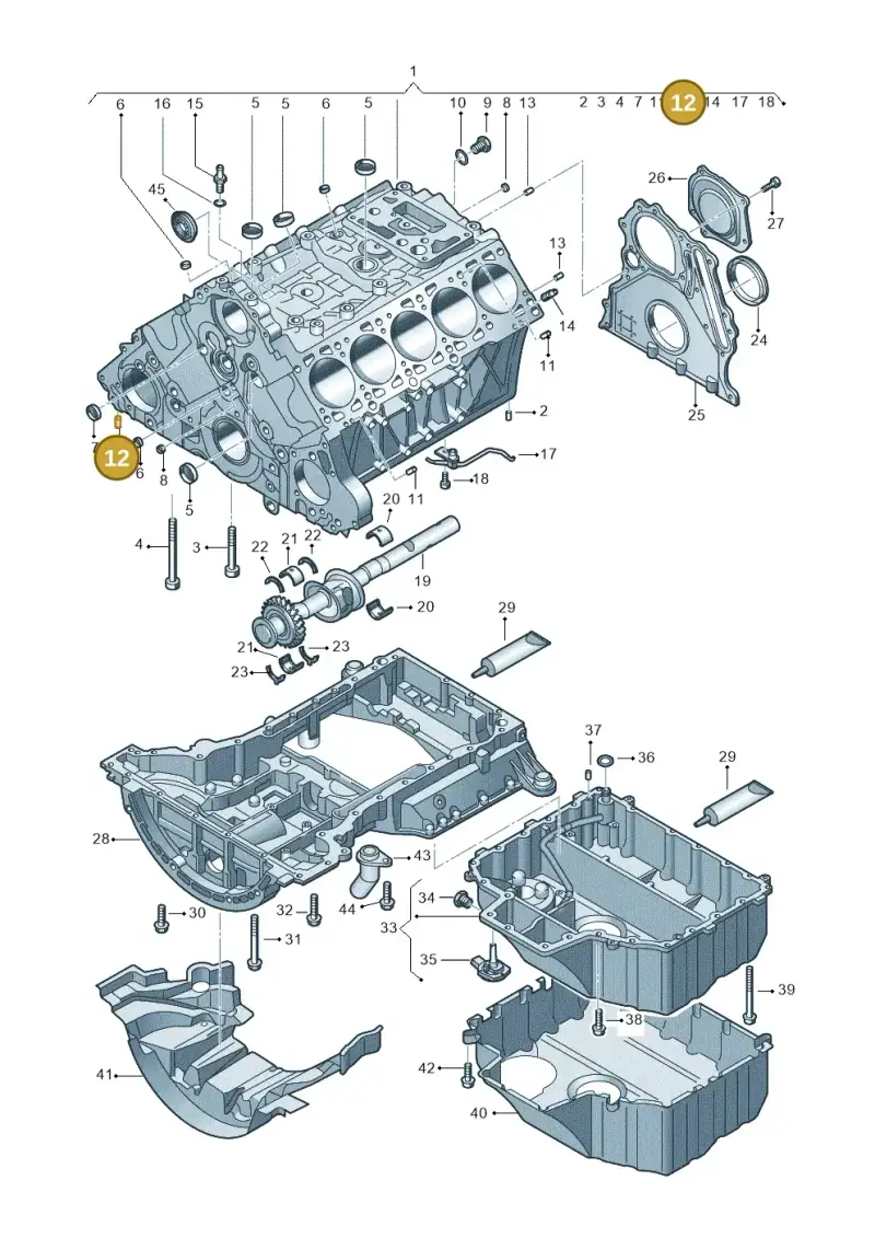 N0131911 — Volkswagen Touareg                08> (2007-) diagram 274103300, position 12