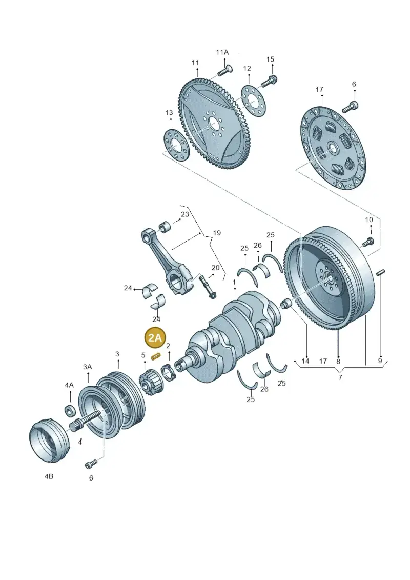 N0133351 — Skoda SUPERB                 02> (2001-) diagram 118105300, position 2A