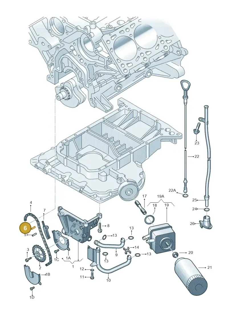N0133351 — Volkswagen PASSAT                 00> (2000-) diagram 260115430, position 6