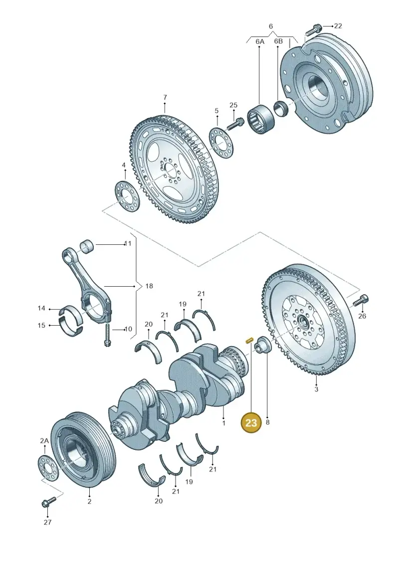 N0133351 — Audi A8 (2013-2018) diagram 448105200, position 23