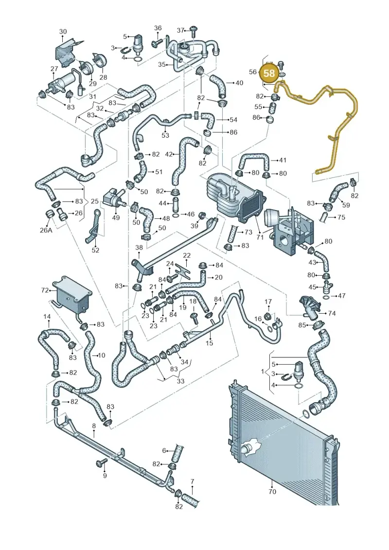 N0138042 — Volkswagen Phaeton 4motion (2010-2016) diagram 631121450, position 58
