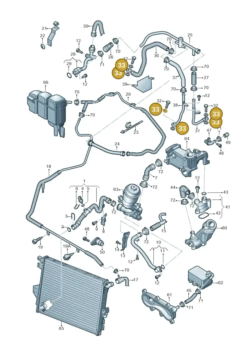 N0138076 — Volkswagen Touareg BlueMotion (2014-2018) diagram 693121510, position 33