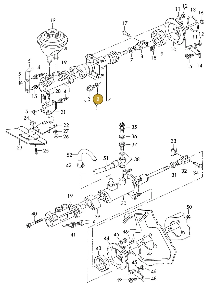 N0138085 — Audi 80 Av.Rs2 qu. (1994-1995) diagram 041612200, position 2