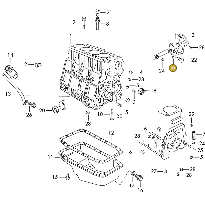 N0138085 — Volkswagen L80 (1995-1999) diagram 085103100, position 23