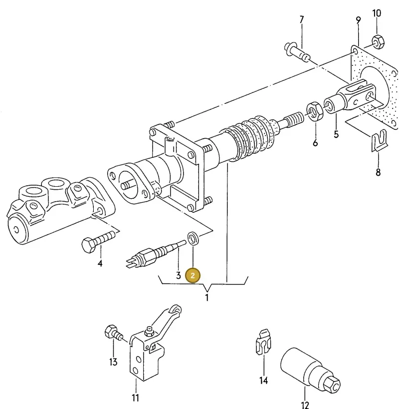 N0138085 — Audi S6 plus qu.       97 (1996-1997) diagram 119612200, position 2