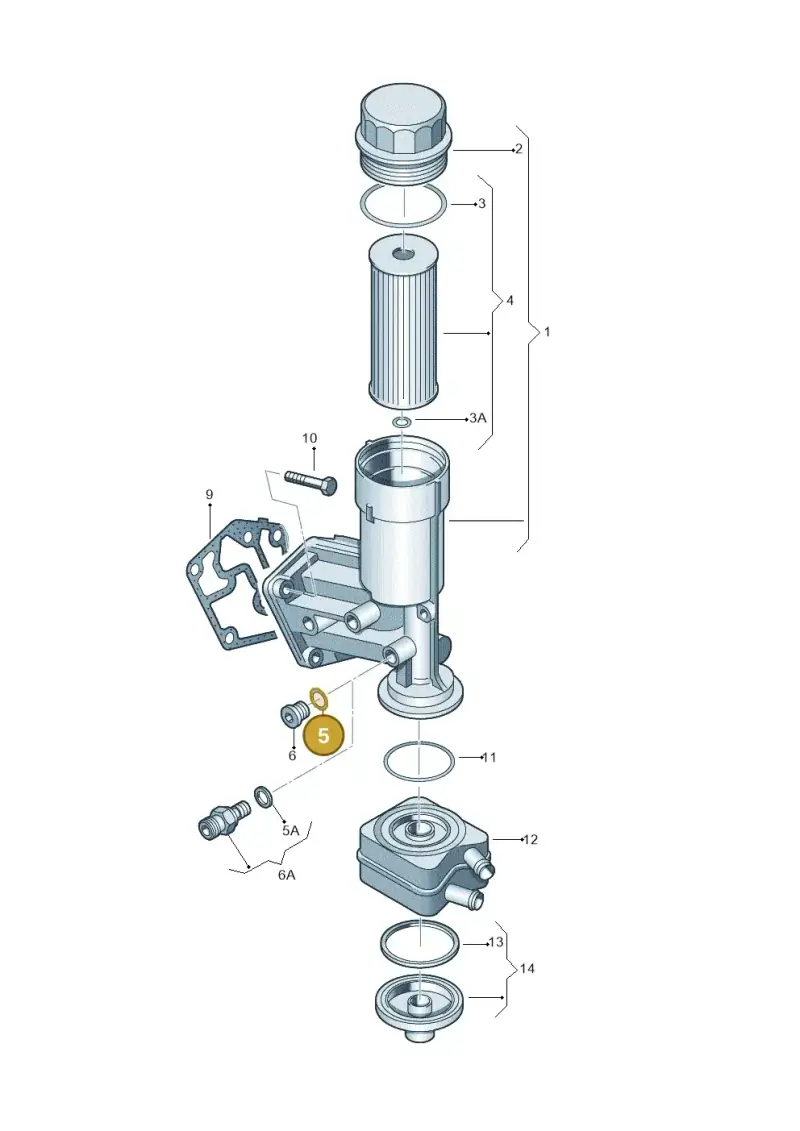 N0138123 — Volkswagen New beetle (2011-2016) diagram 194115600, position 5