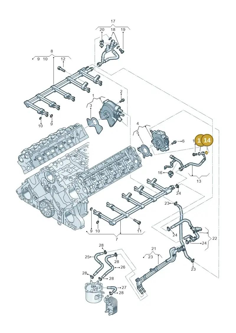 N0138123 — Volkswagen Touareg                08> (2007-) diagram 274127750, position 14