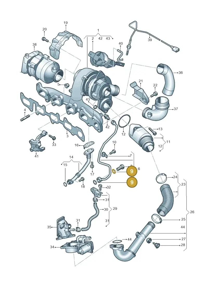 N0138133 — Volkswagen Tiguan 2.0 (2023-) diagram 746145600, position 9