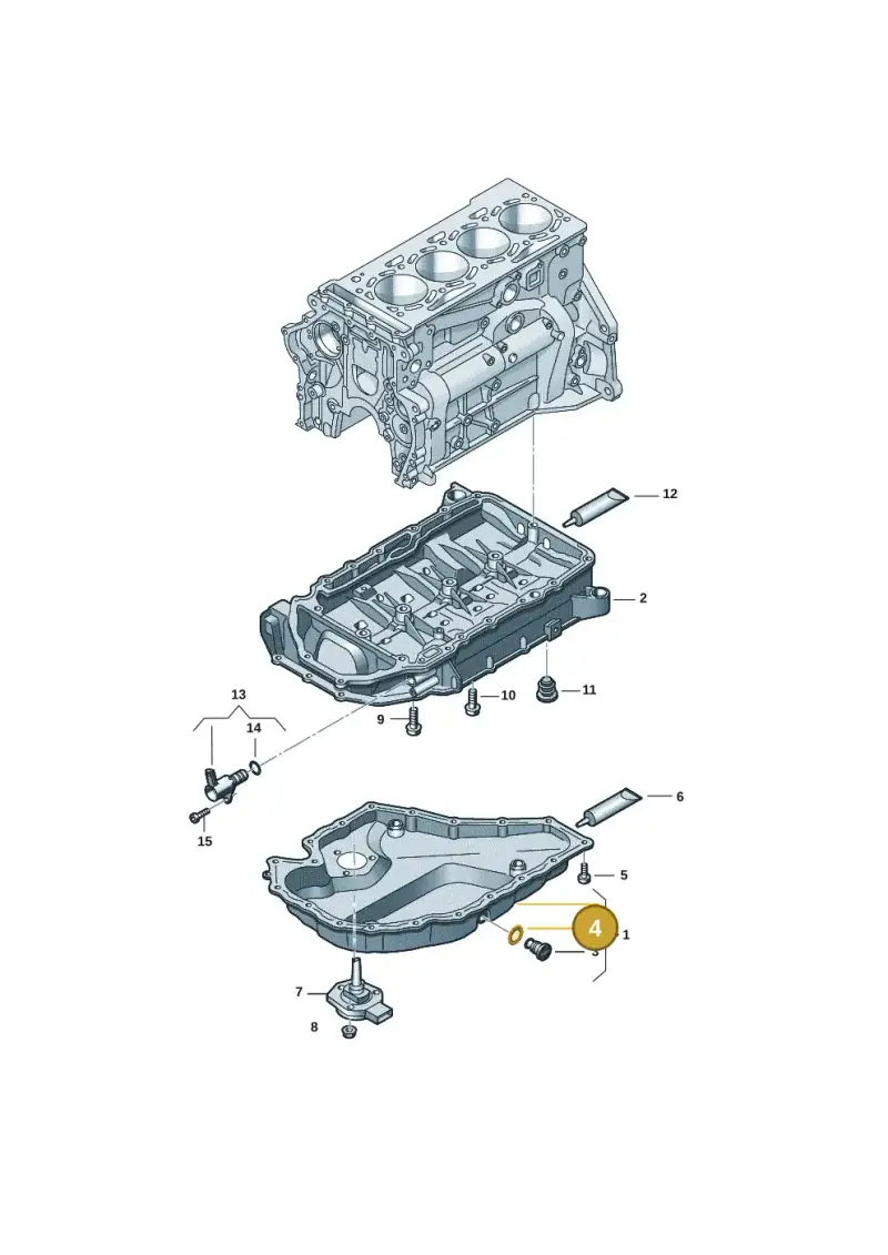 N0138158 — Volkswagen Passat estate (2023-) diagram 5h0103015, position 4