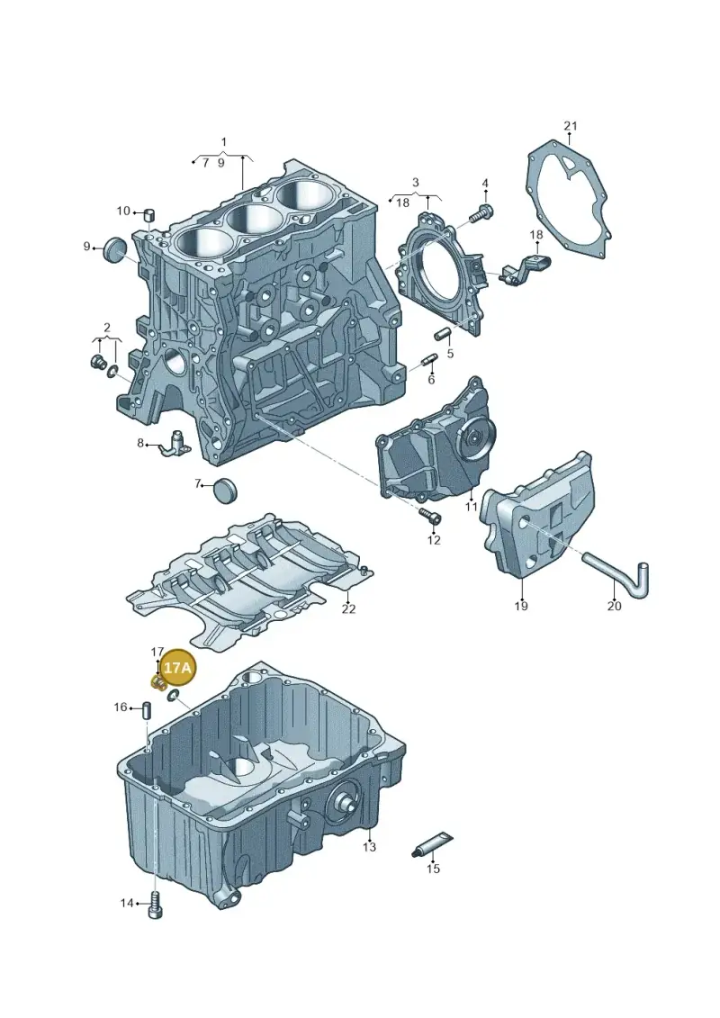 N0138158 — Volkswagen Taigo (2021-2024) diagram 866103010, position 17A