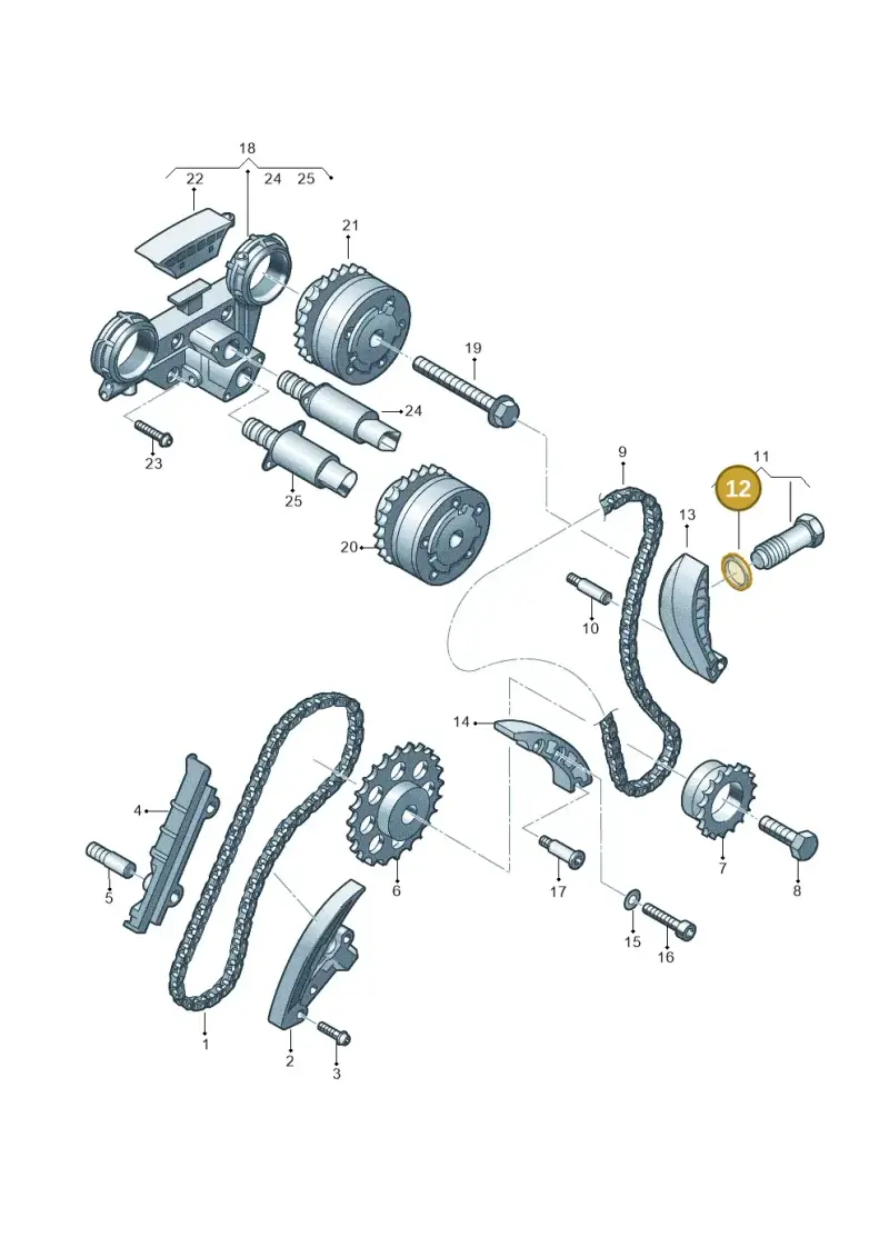 N0138271 — Volkswagen Sharan (2008-2010) diagram 244109900, position 12