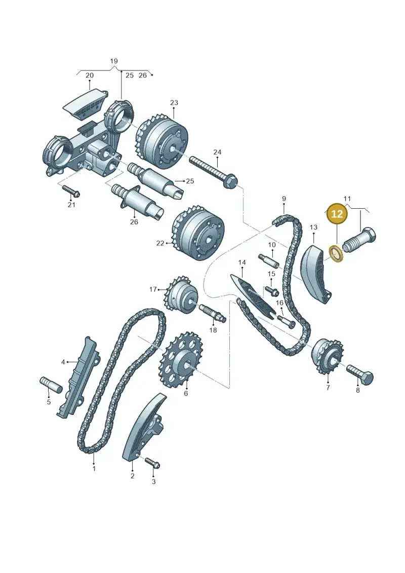 N0138271 — Volkswagen Passat CC (2008-2012) diagram 460109900, position 12