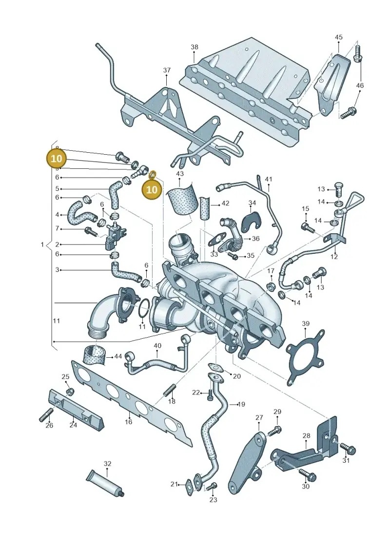 N0138302 — Volkswagen Polo (2012-2014) diagram 747145580, position 10