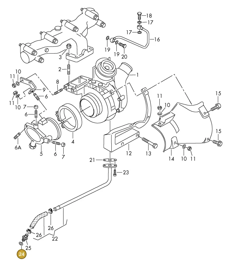 N0138321 — Volkswagen LT, LT 4X4 (2003-2006) diagram 176145380, position 24