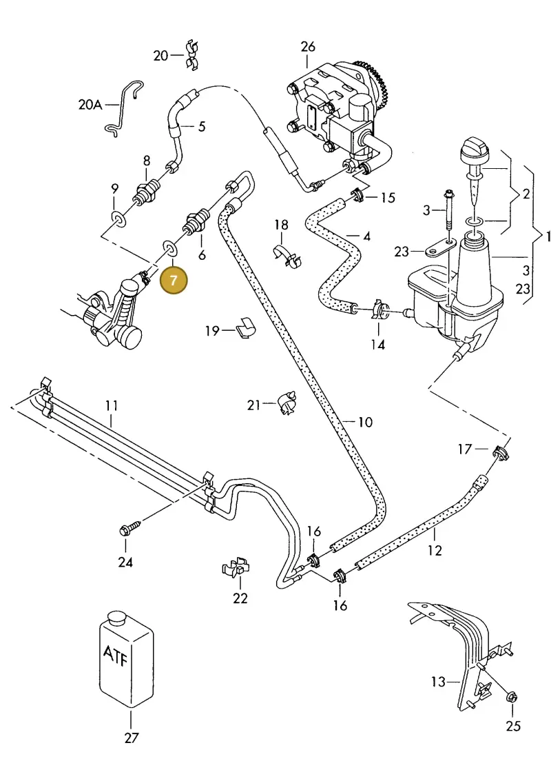 N0138444 — Volkswagen LT, LT 4X4 (2003-2006) diagram 176422470, position 7