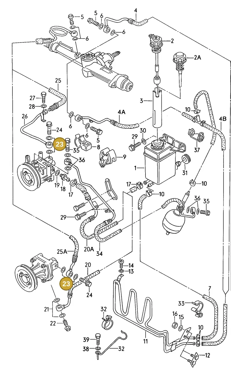 N0138486 — Audi 90 qu. (1992-1994) diagram 123422600, position 23