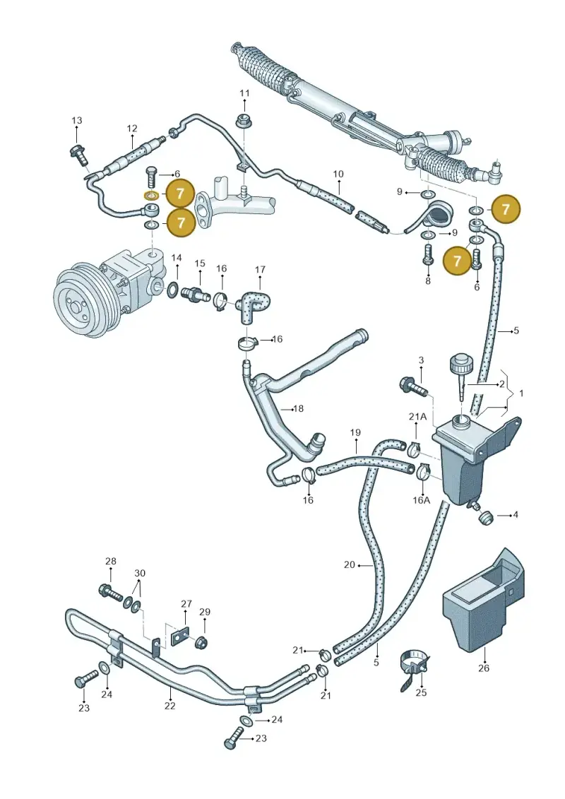 N0138486 — Volkswagen PASSAT                 00> (2000-) diagram 195422700, position 7