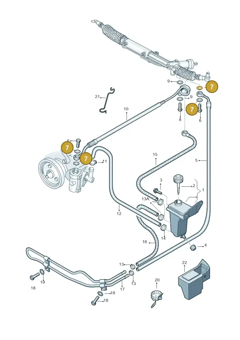 N0138486 — Volkswagen PASSAT                 00> (2000-) diagram 218422500, position 7