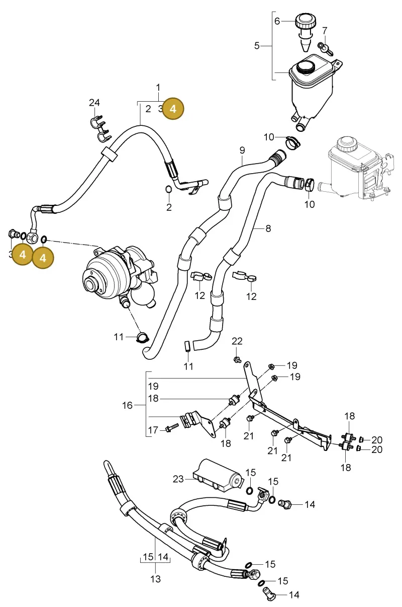 N0138486 — Porsche Cayenne (2007-2010) diagram p31403015, position 4