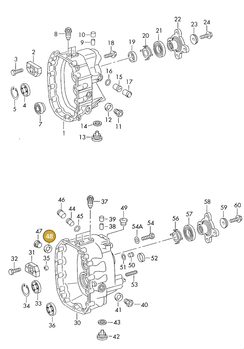 N0138493 — Volkswagen LT, LT 4X4 (2003-2006) diagram 176301200, position 48